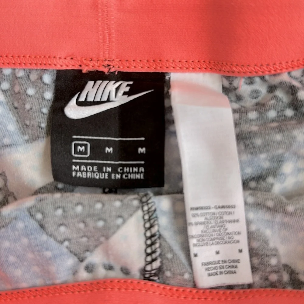 Nike Big Kids(Girl) blue print leggings‎
